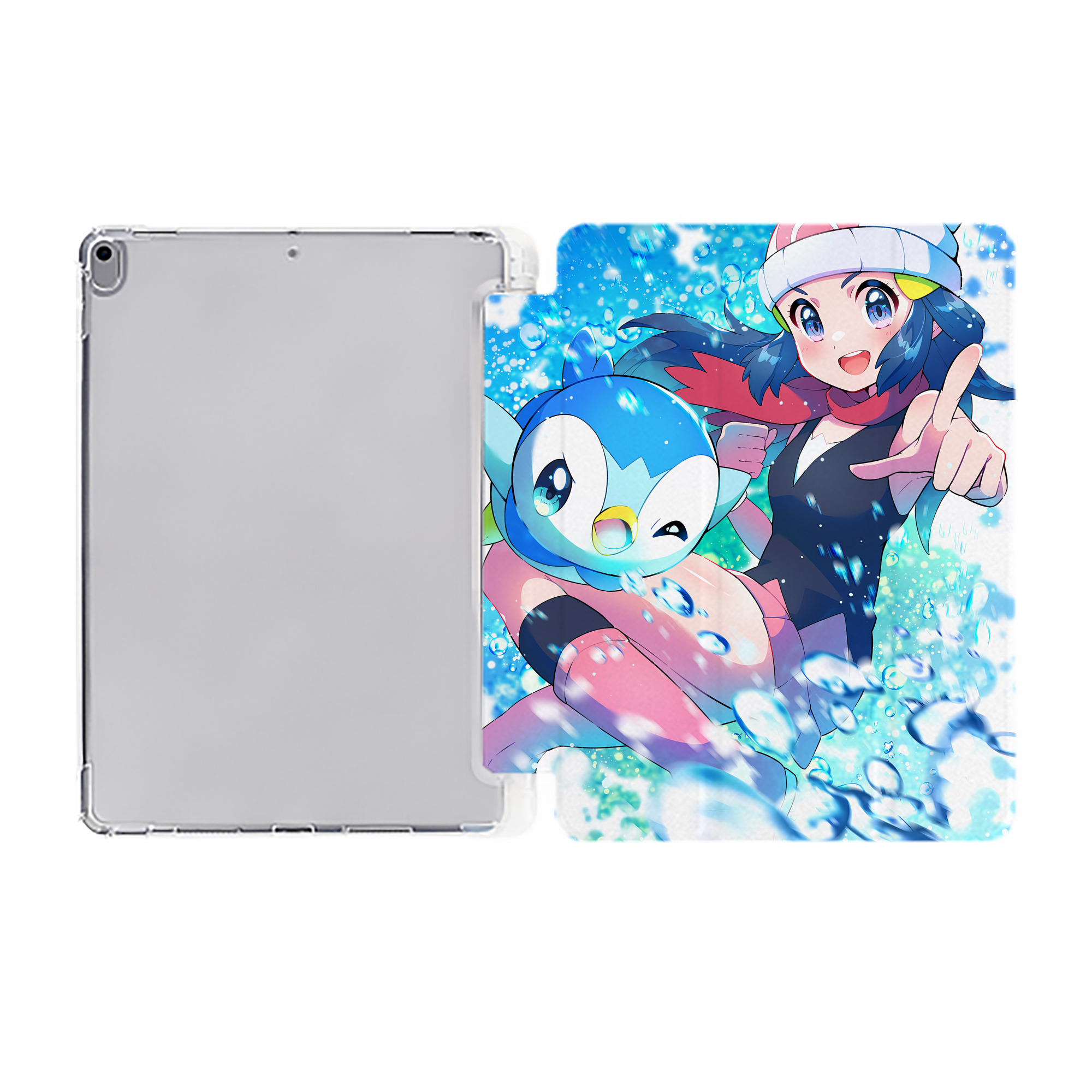 （画像用） ポケットモンスター Pokémon IPad ケース ペン収納付き 三つ折りスタンド PUレザー×シリコン 対応機種9.5/10.5/10.9インチ